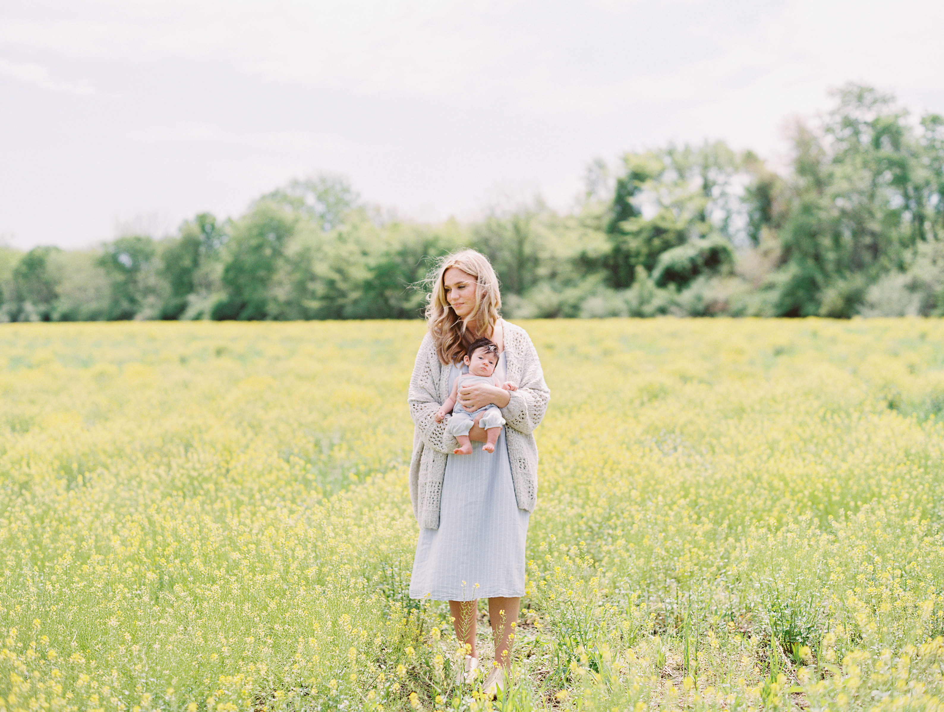 Whitney + Elsie wildflower field